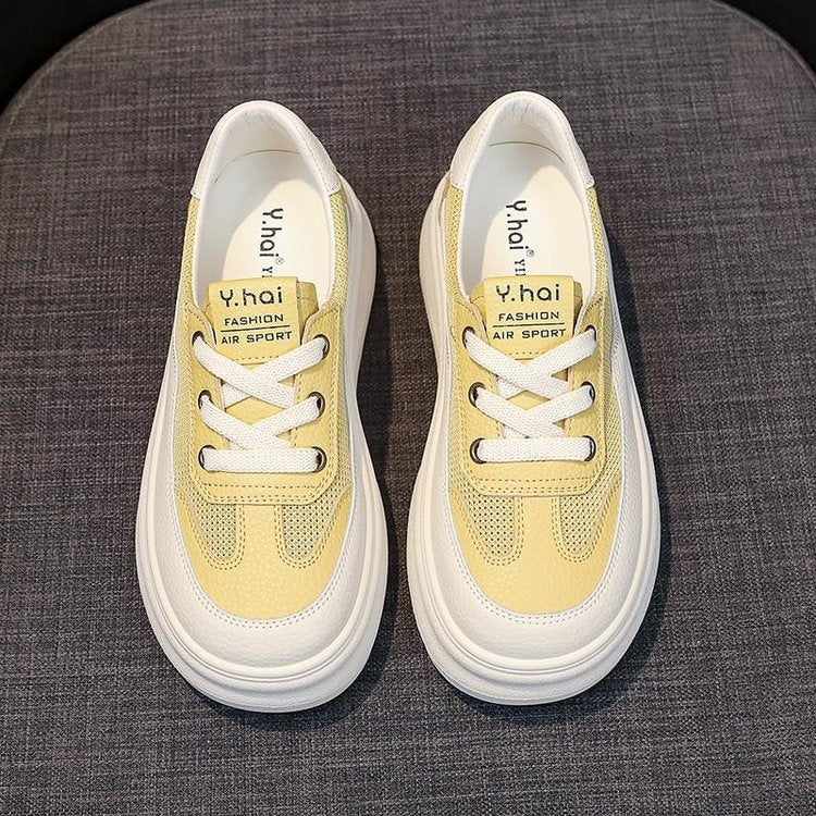 Dame behagelige plateau-sneakers lavet af åndbart materiale Stilla