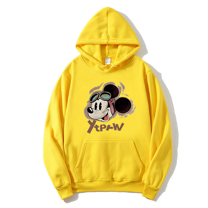 Kvinders hoodie med kreativ Mickey Mouse design Skovae
