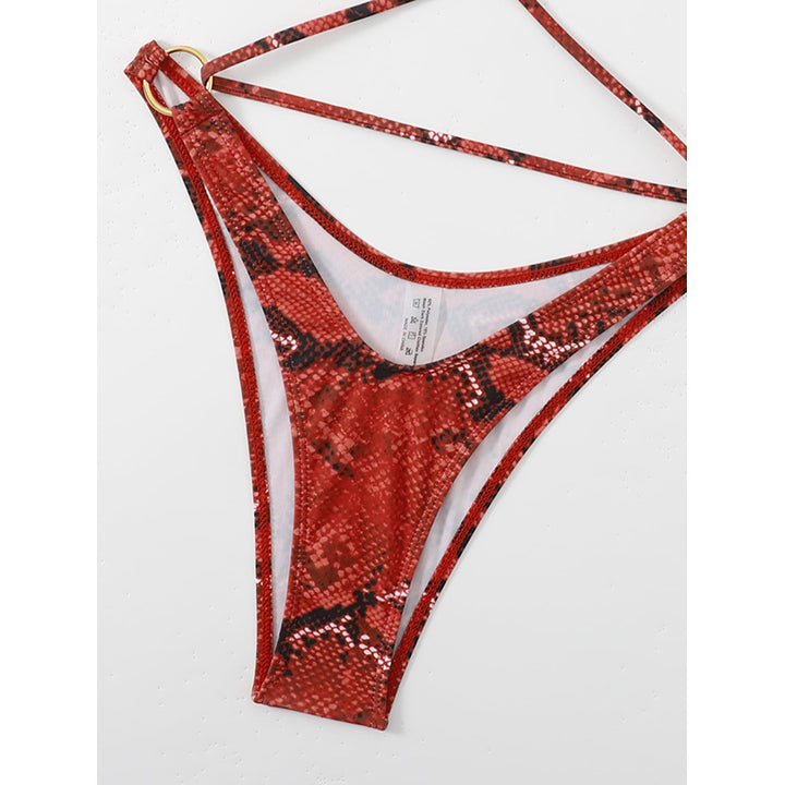 Dame bandeau bikini med krydsende stropper Skovae