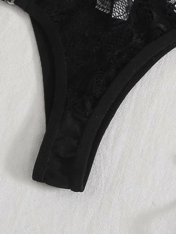 Dame blonde bralette og strapaz bukser sæt Stilla