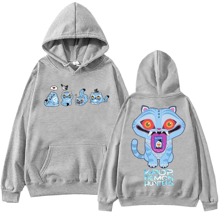 Kvinder hoodie med kunstnerisk dyremotiv og behagelig pasform Skovae