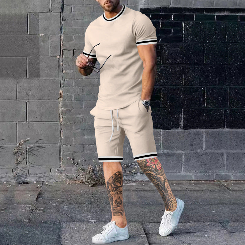 Herrer Sportsæt med korte ærmer i åndbare materialer og elasticeret talje Stilla