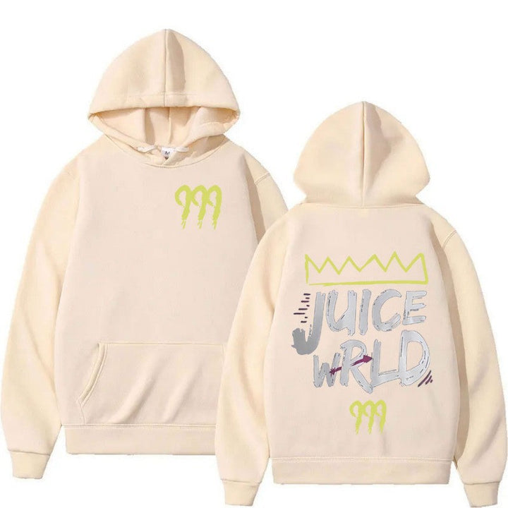 Kvinders hoodie med moderne kængurulomme-design og slående grafisk print Skovae