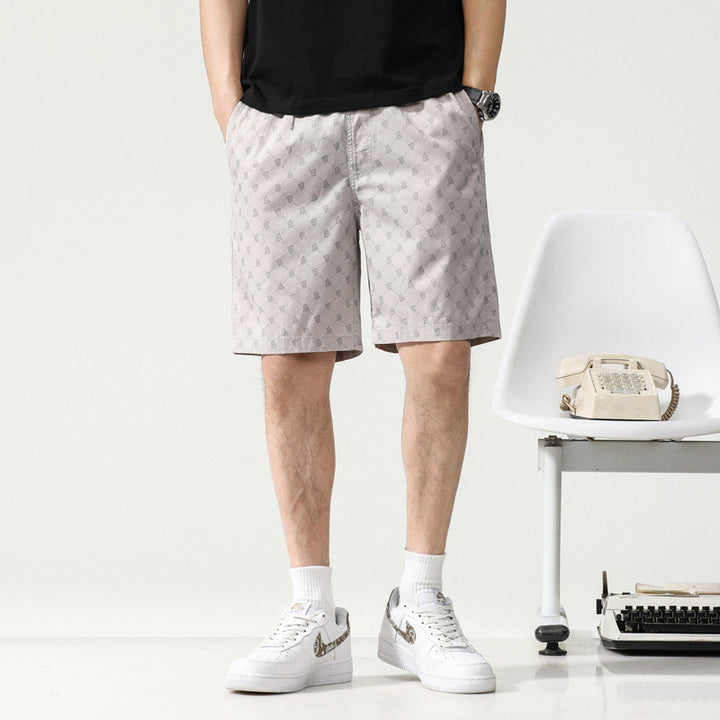 Dame afslappede shorts med elegant mønster Stilla