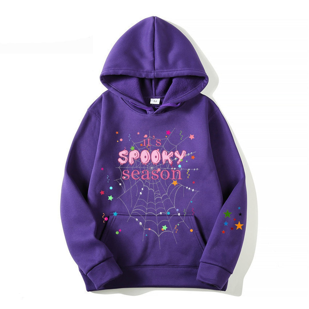Kvinder hyggelig hoodie med grafisk Halloween design Skovae