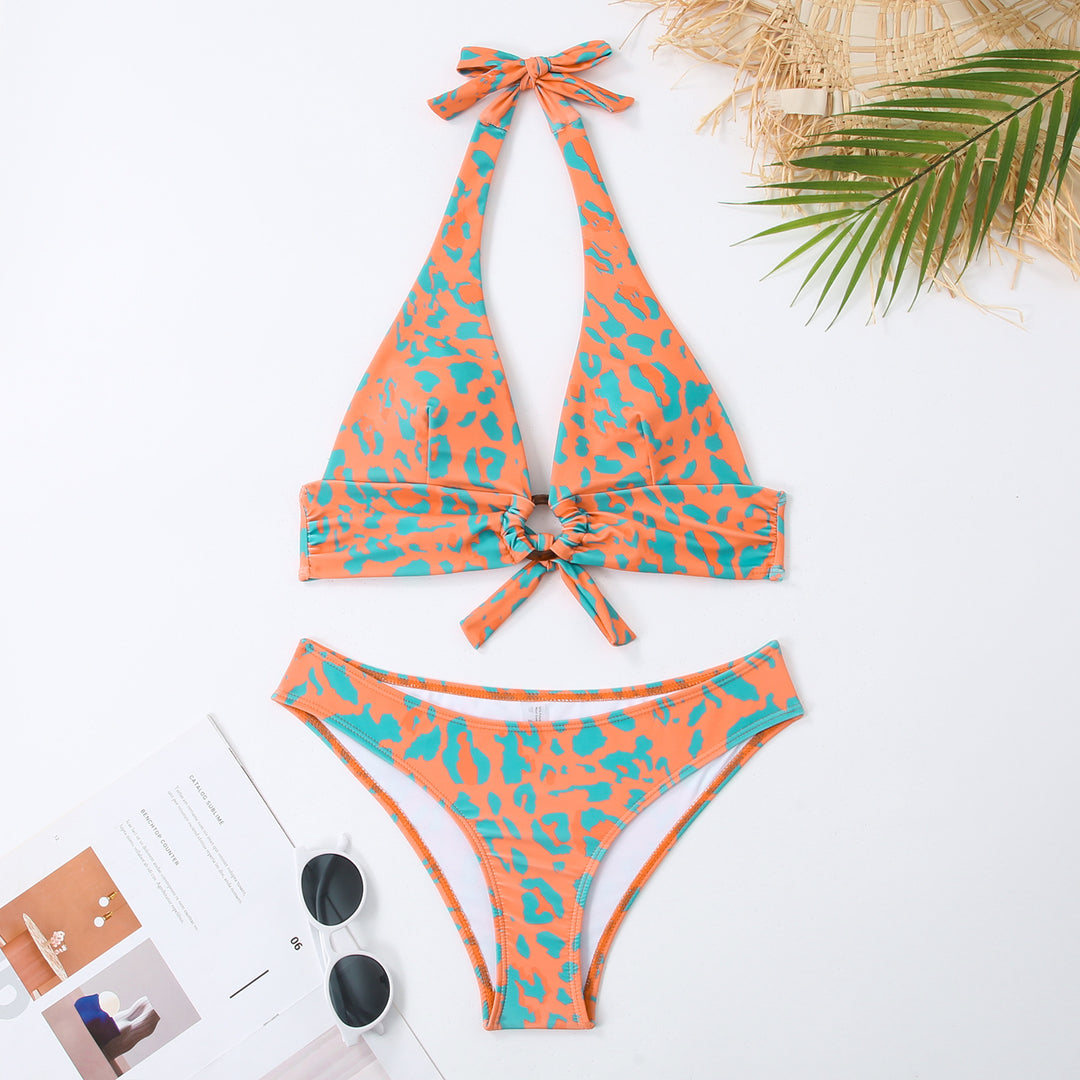 Dame Bikinisæt med forførende cut-out og asymmetrisk nederdel Stilla