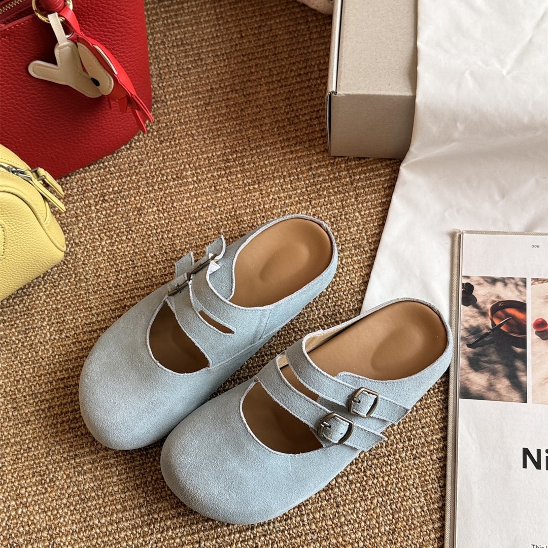 Femme Comfort Spænde Slide Mules Stilla