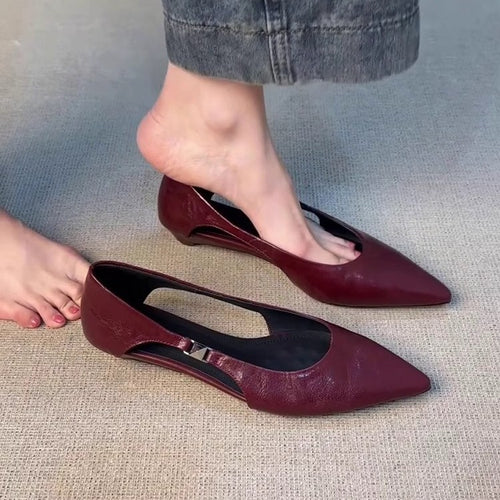 Kvinder Elegante Spids Tå Flade Slip-On Sko Stilla