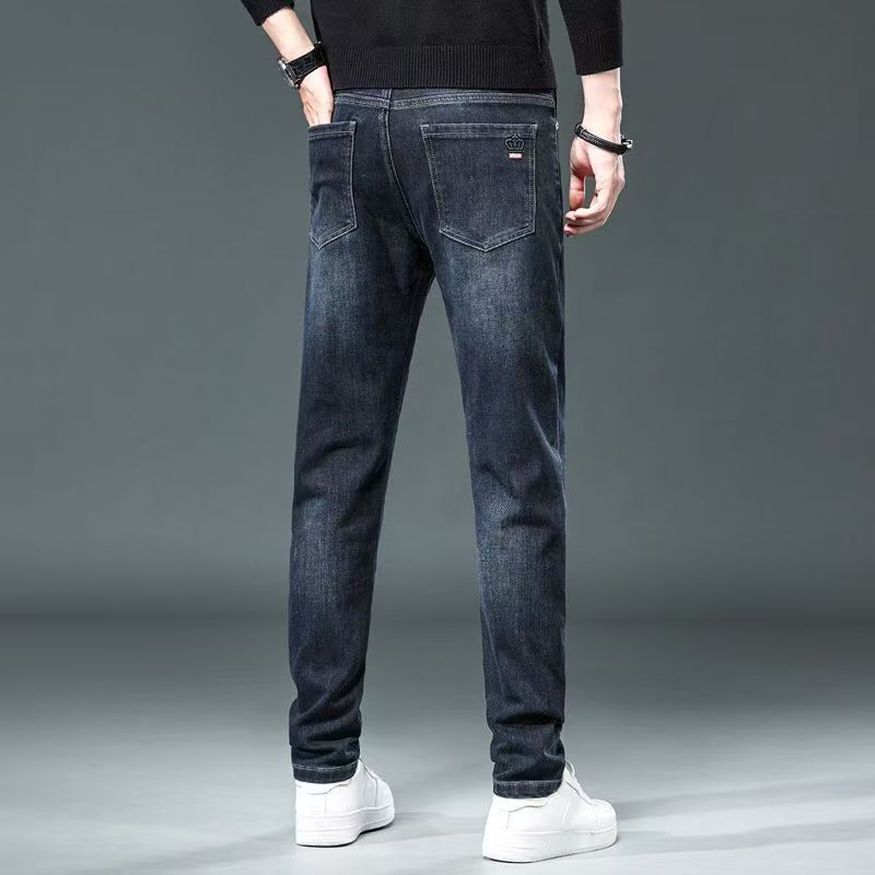 Herrer Enkle og tidløse Slim-Fit Jeans med elastisk liv og moderne vask Stilla