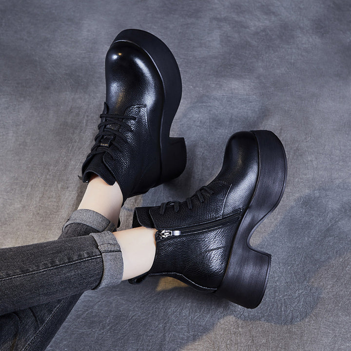 Femme Chunky Heel Ankelstøvler Stilla