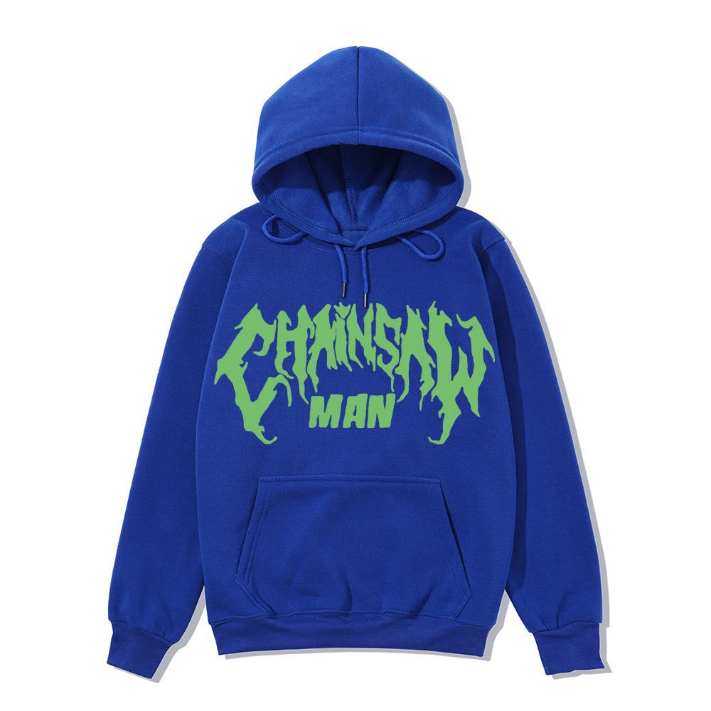 Herre hoodie med unik grafisk design Skovae