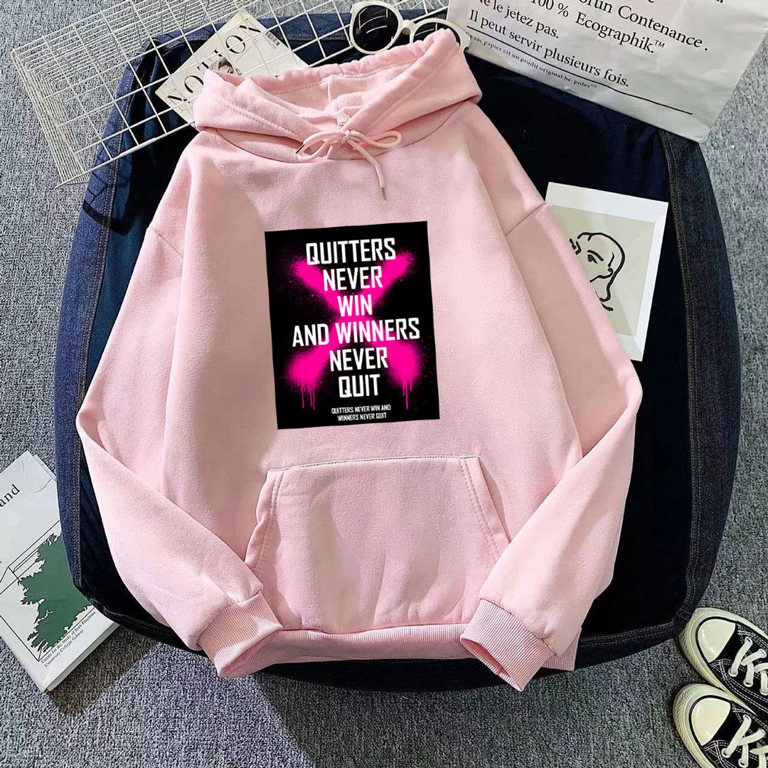 Dame hoodie med inspirerende motiv Skovae