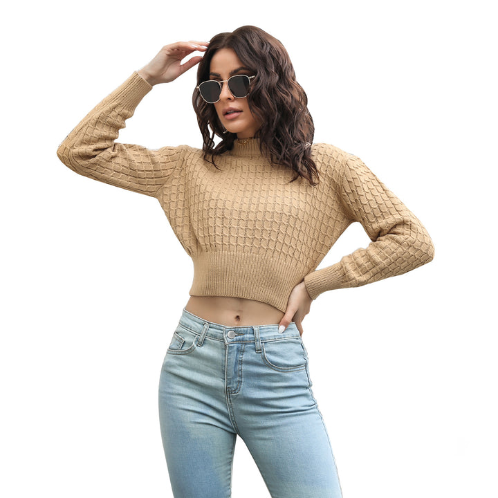 Dame Kort Strikpullover med struktureret Design Stilla