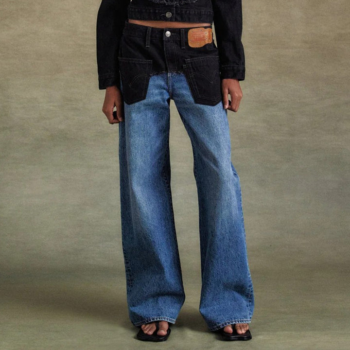 Kvinder Bred Jeans Stilla