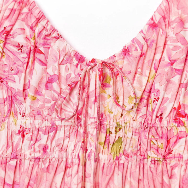 Femme Floral Print Maxi Kjole Stilla