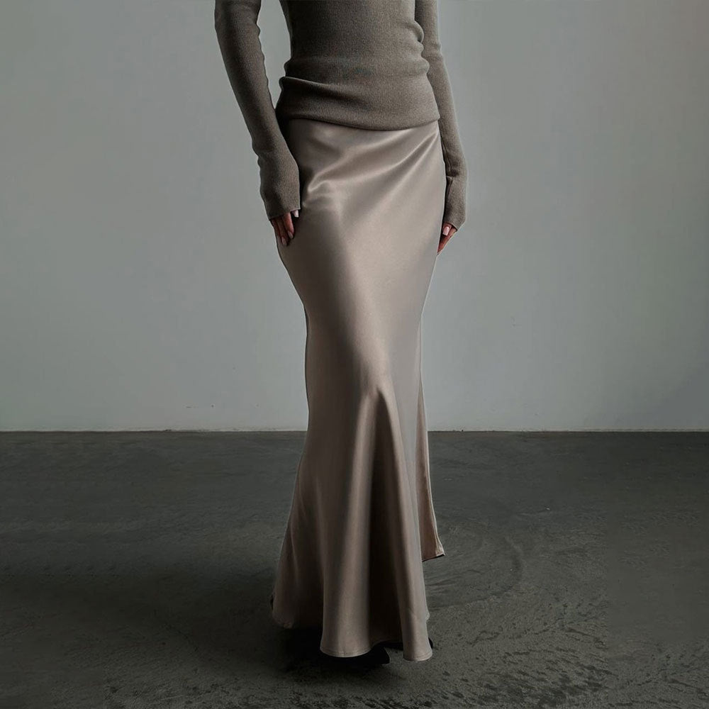 Femme Elegante Slids Maxi Skirt Stilla