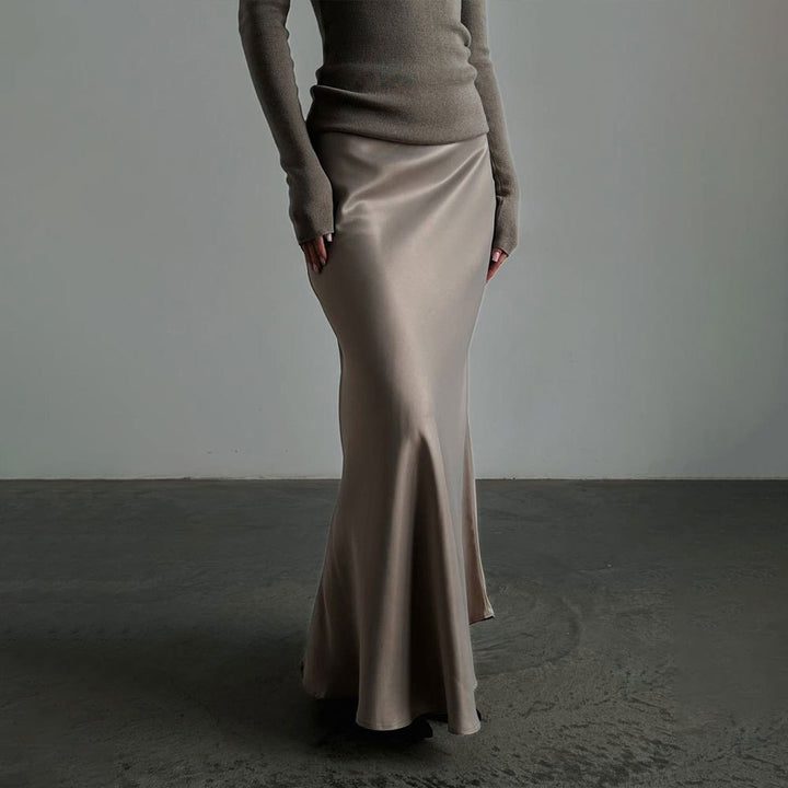 Femme Elegante Slids Maxi Skirt Stilla