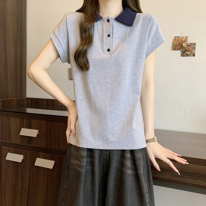 Femme Classic Polo-Shirt med elegant krave design Stilla