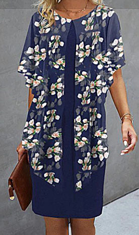 Dame Strandkjole med blomstertop Stilla