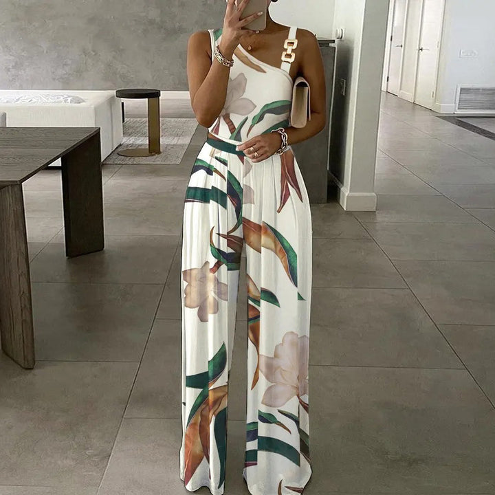 Dame Floral Print Maxi Jumpsuit Stilla