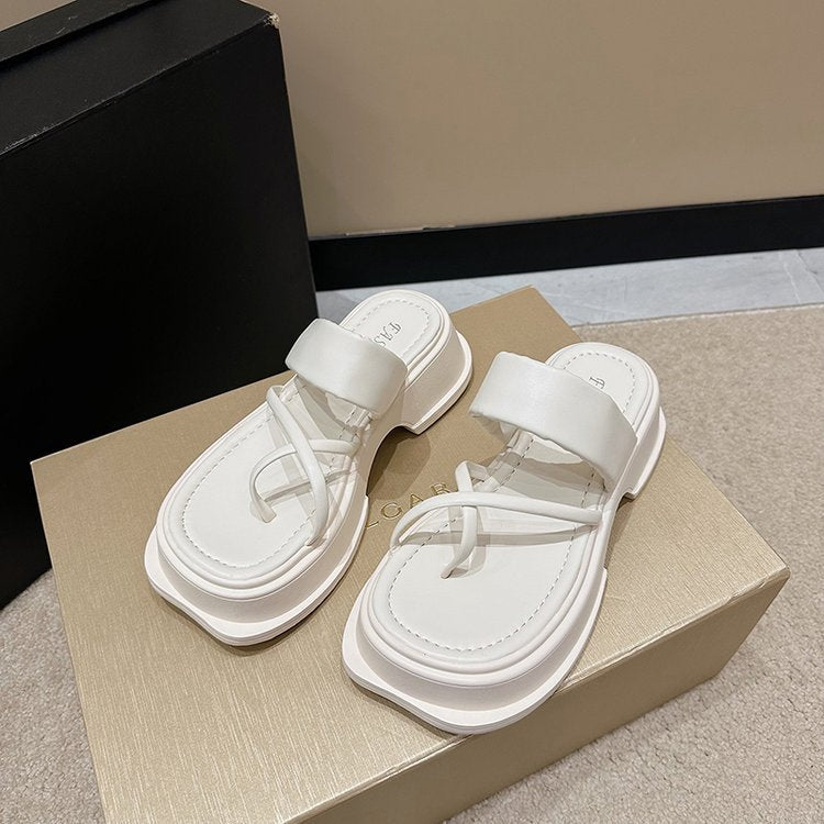 Dame Behagelige Plateau-sandaler med justerbare remme og ergonomisk fodseng Stilla