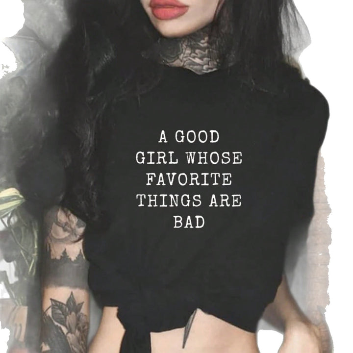 Damer oversized Bachelorette T-shirt med eksklusiv print Skovae