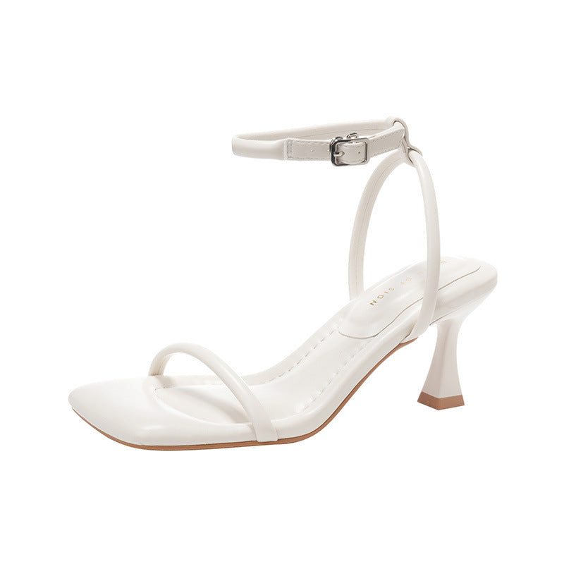 Femme Elegante Snøresandal med hæl Stilla