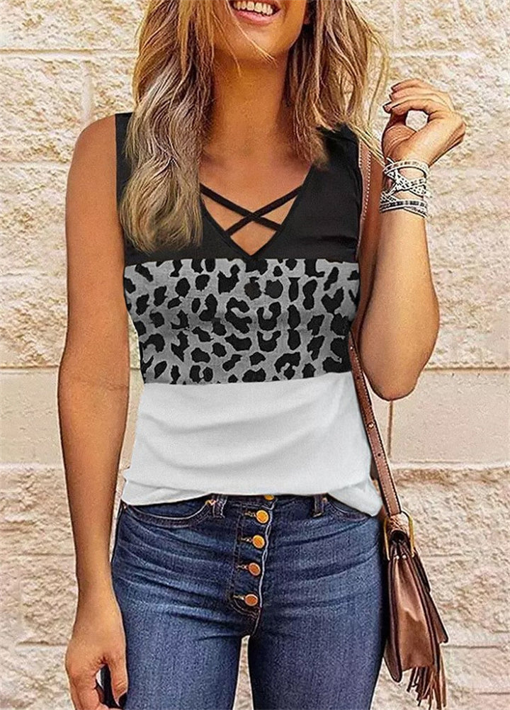 Dame stilfuld crossover-top Stilla