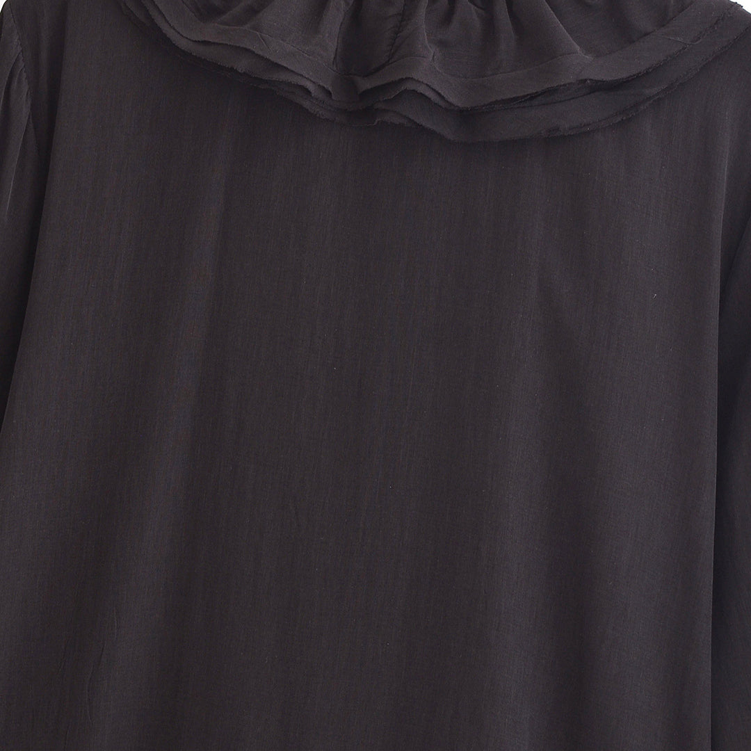 Femme Rüsch V-udskæring Bluse Stilla
