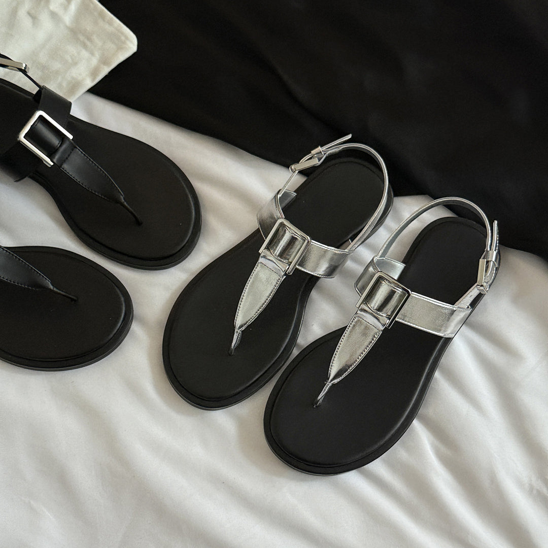 Femme Elegante Justerbare Tå Sandaler Stilla