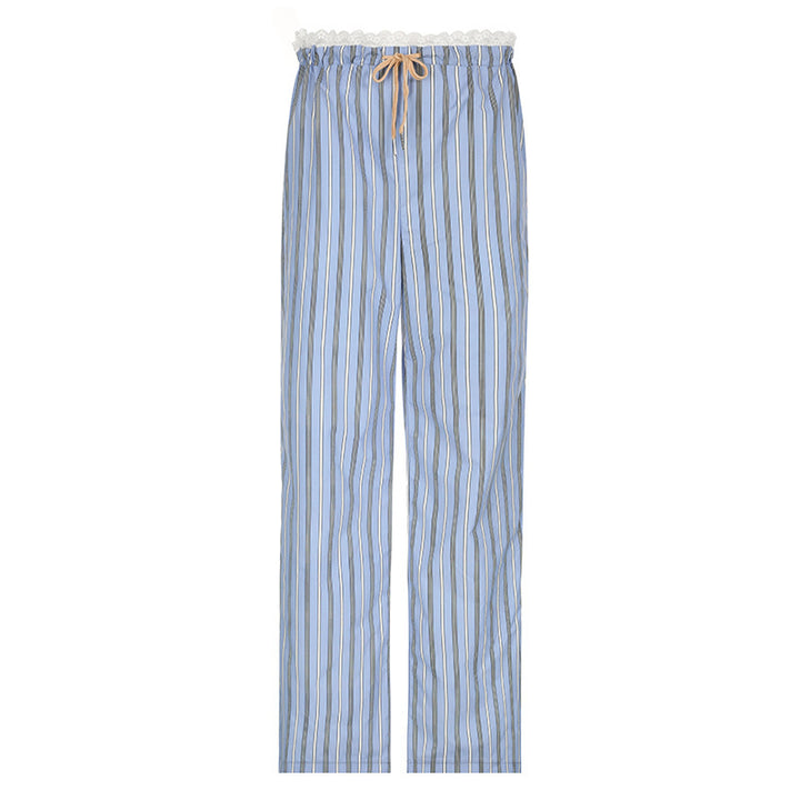 Dame afslappede pyjamasbukser med elegante striber Skovae