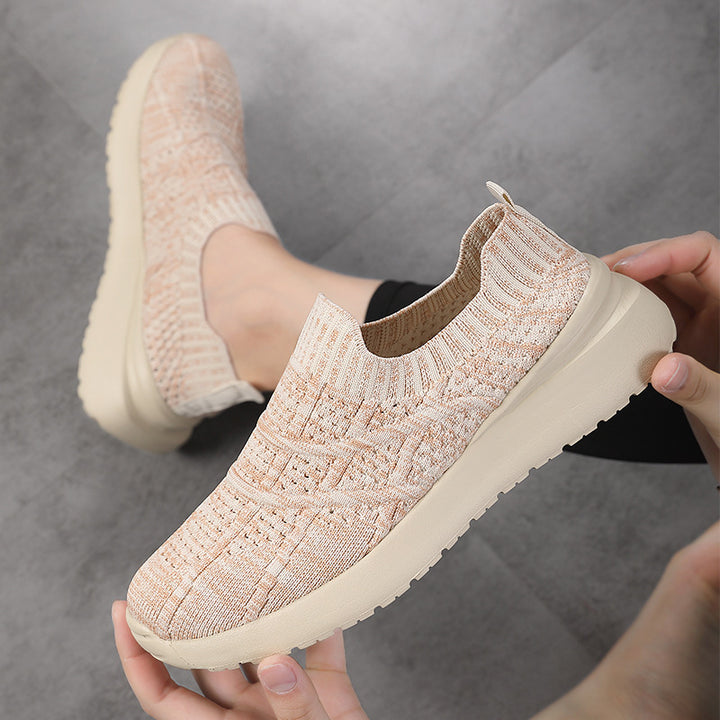 Dame Åndbare Strik Slip-On Sneakers Stilla