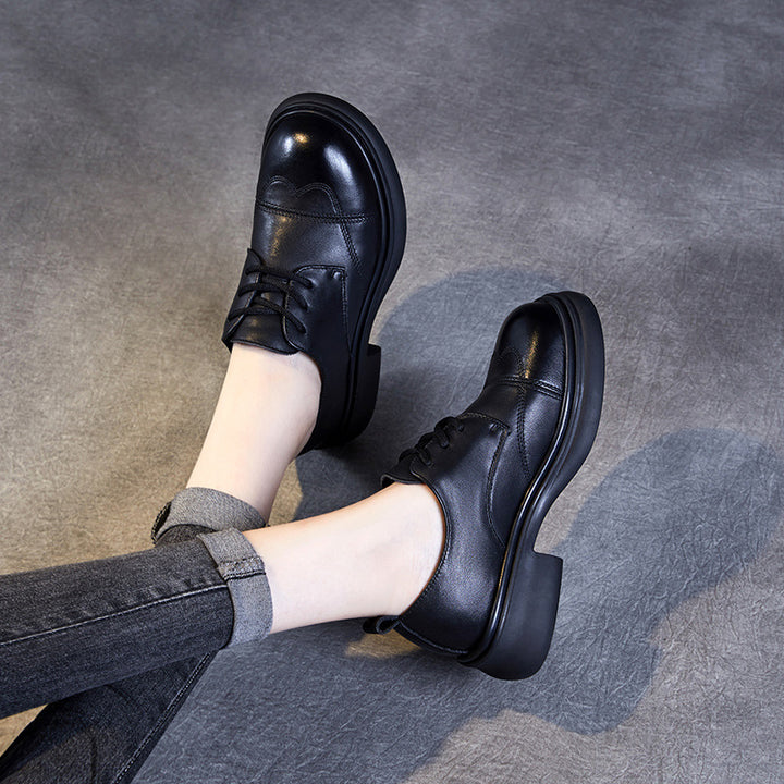 Herre Klassiske Snørebånd Formelle Oxfords med Chunky-Sål Stilla