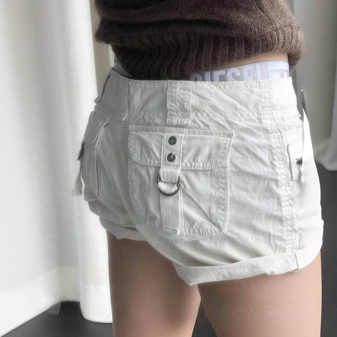 Dame let shorts med praktiske lynlåslommer Skovae