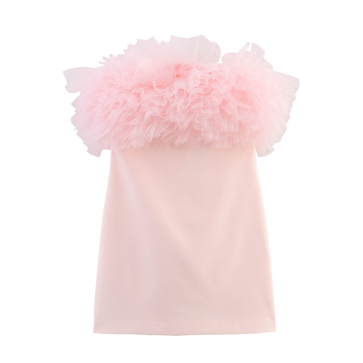 Femme Off-Shoulder Flæse Kjole Stilla
