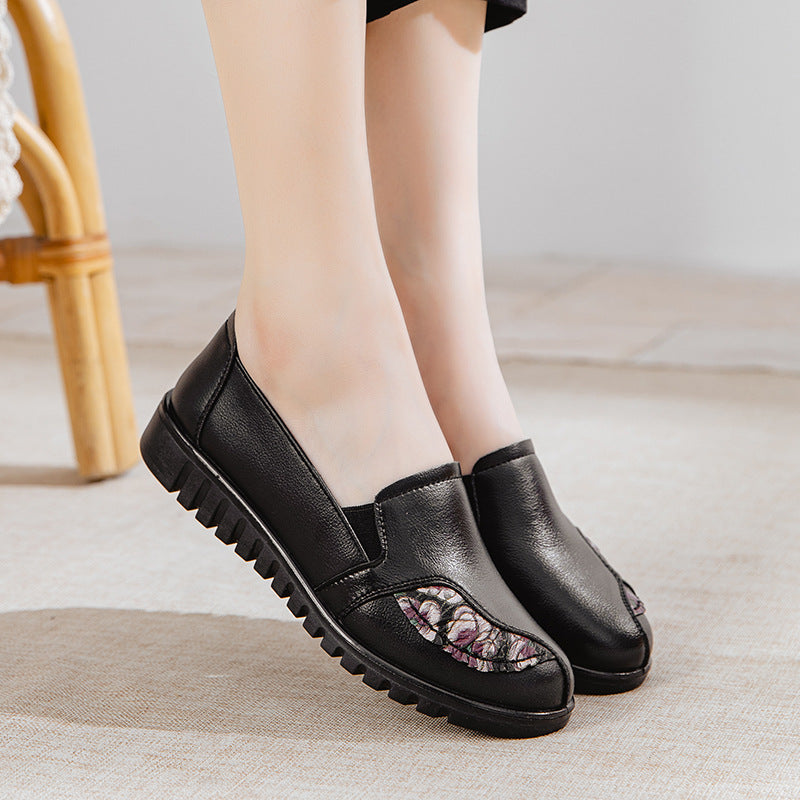 Femme Stilige Blomster Detalje Slipper Sko Stilla