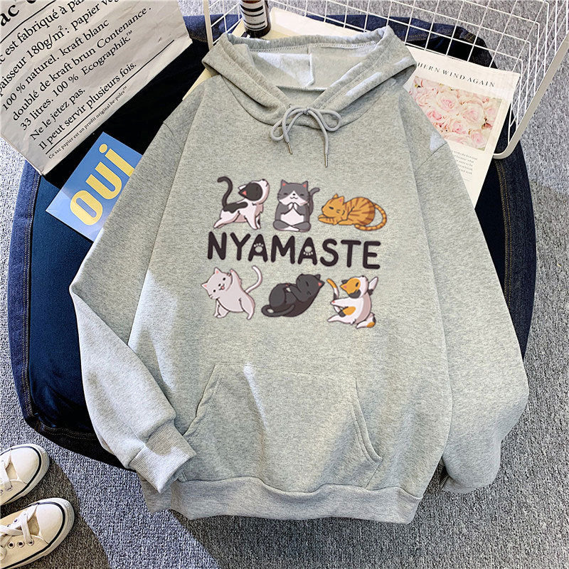 Kvinders hoodie med kreativt dyremotiv Skovae
