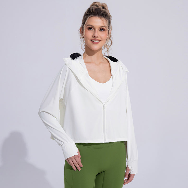 Dame Sporty Hoodie Jakke med let, åndbart materiale og innovativt snit Stilla