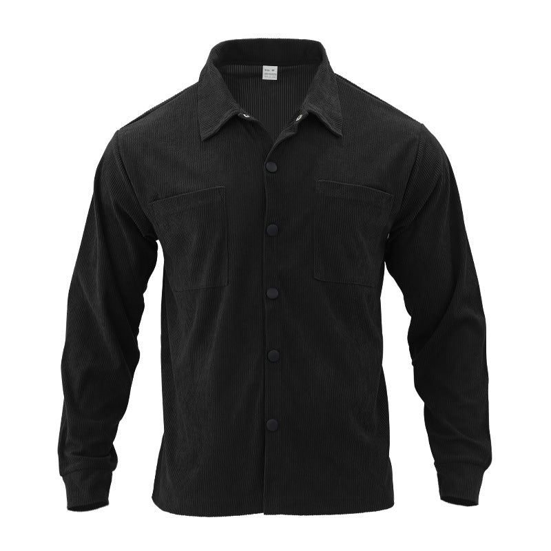 Herrer skjorte i moderne riblook med praktiske lommer Stilla
