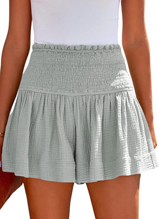 Dame lette shorts med høj talje og løst fit Stilla