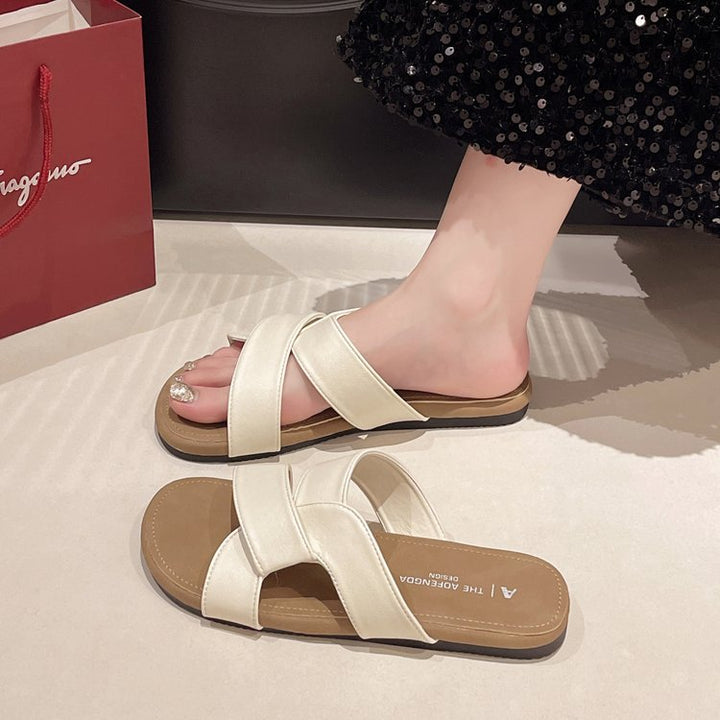Dame komfortable pantofler med moderne remdesign Stilla
