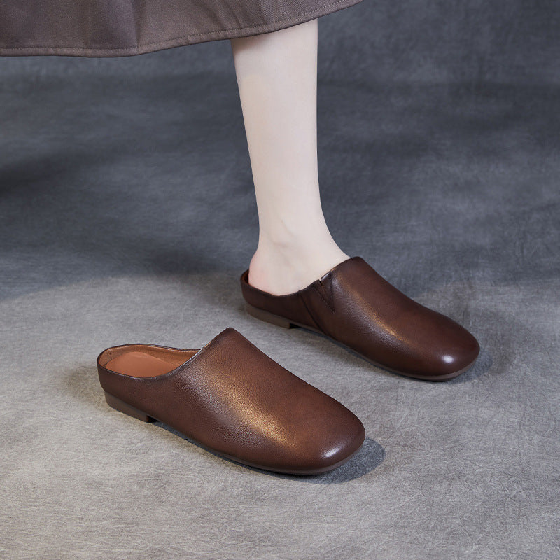 Femme Classic Læder Slip-On Clogs Stilla