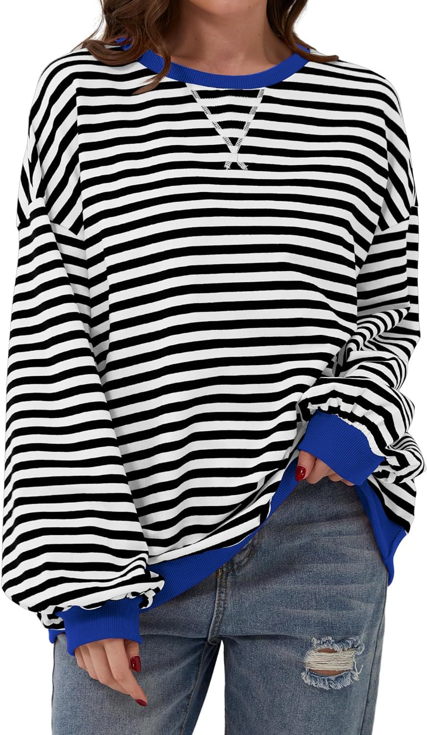 Stilla | Løs Og Bredstribet Pullover