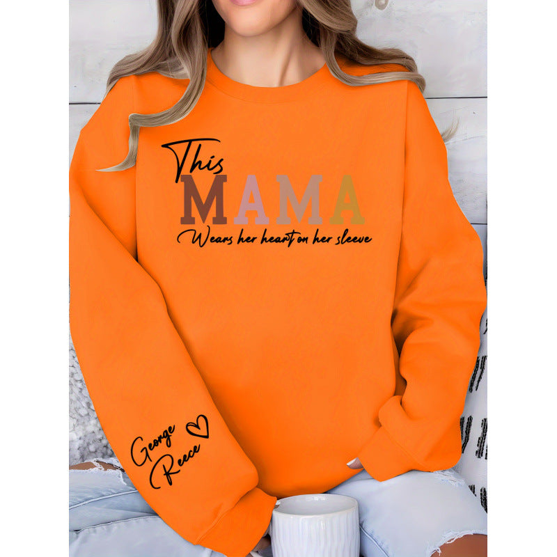 Kvinders sweatshirt med inspirerende mortryk og komfortabel pasform Stilla