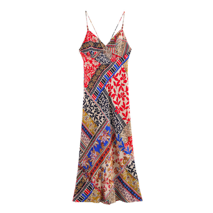 Femme Bohemian Wrap Maxi Kjole Stilla