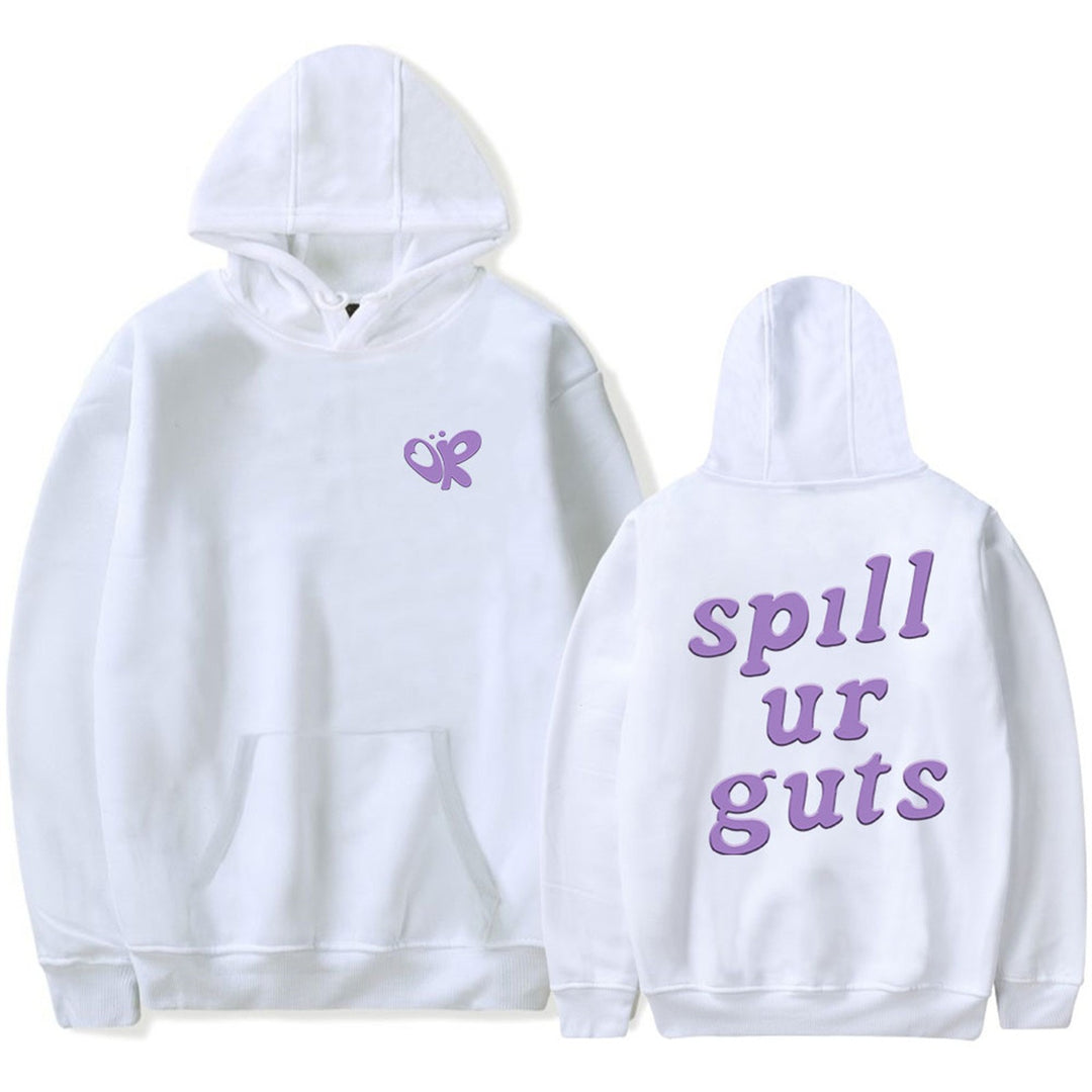 Kvinders hoodie med afslappet skrift og behagelig pasform Skovae