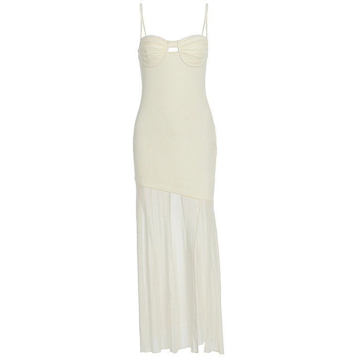 Dame maxikjole med elegant cut-out og flydende design Skovae