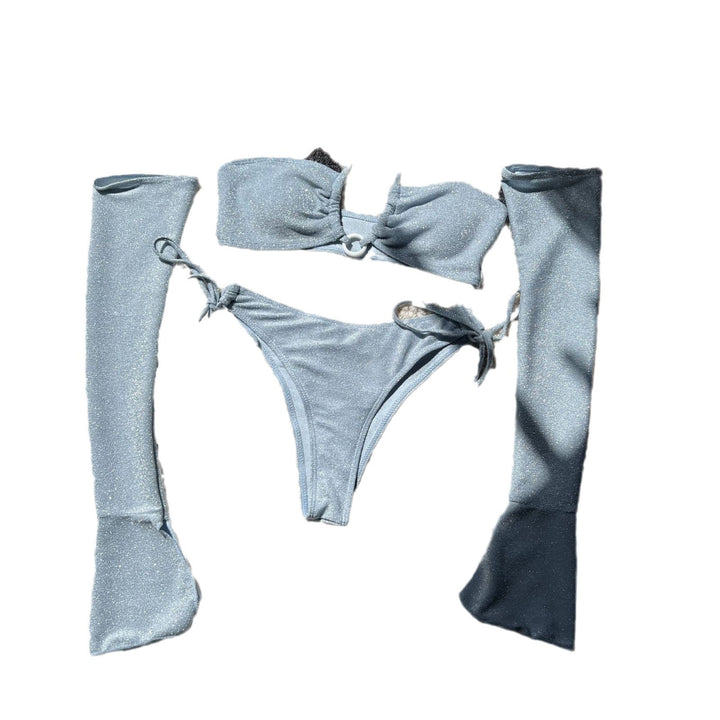Dame Bikini-sæt med elegant ringdetail og lange ærmer Stilla
