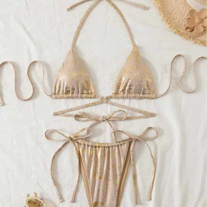 Dame Triangel-Bikini med elegant knude-design Skovae