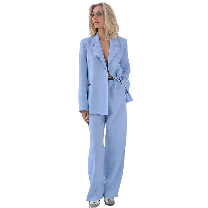 Dame jakkesæt med elegant oversized pasform og ærmeløs blazer Stilla